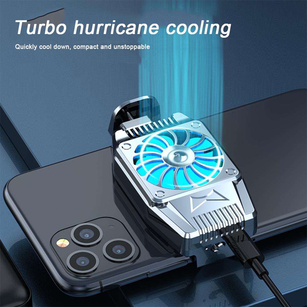 Universal Mini Ventilador De Refrigeração Do Telefone Móvel Radiador Turbo Furacão Jogo Cooler Celular Legal Dissipador 