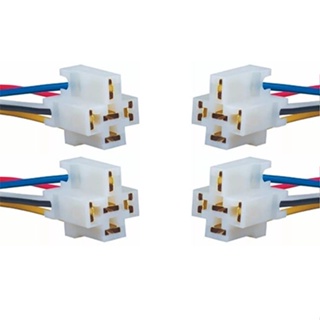 Chicote Conector rele auxiliar 4/5 pinos 4 pecas em Oferta na Shopee