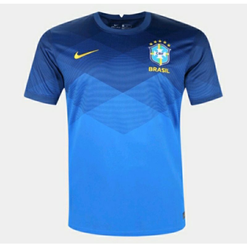Camisa Brasil Azul Camisa Selecao Brasileira Modelo Torcedor Shopee Brasil