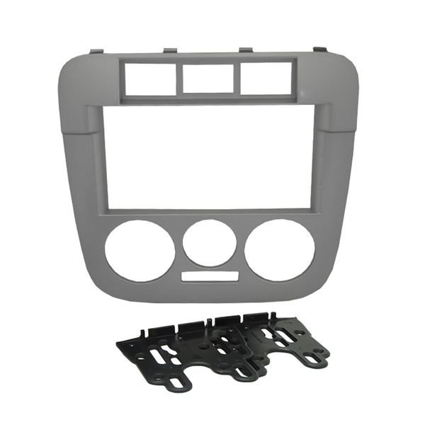 Moldura 2 Din Volks Gol, Parati, Saveiro, G4 - Prata em Oferta na Shopee