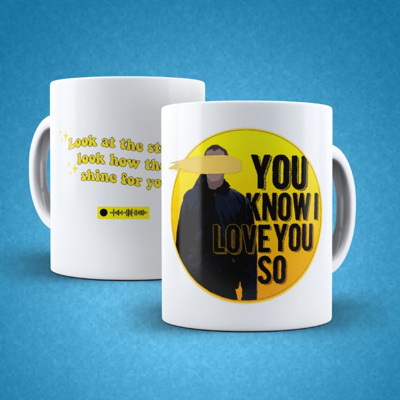 Caneca Coldplay - You know I love you so (Porcelana)