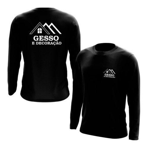 Camiseta Manga Longa Gesso Gesseiro Uniforme Profissional
