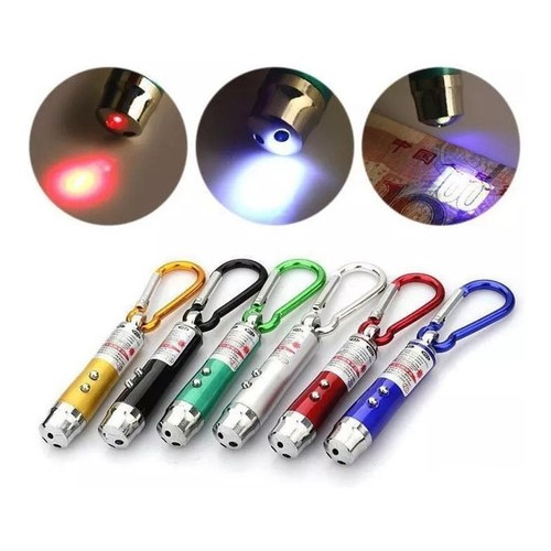 Kit 24 Chaveiros Laser, Lanterna & Luz Negra 3em1 - Cn