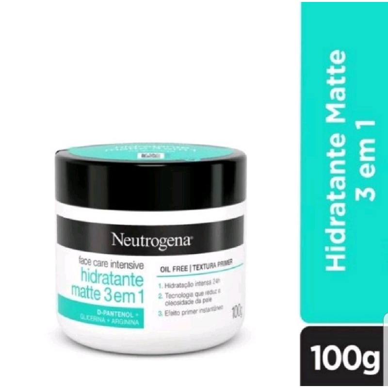 Neutrogena face care intensive hidratante matte 3 em 1 com 100g