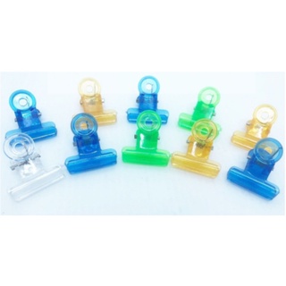 Kit 36 Presilhas 22mm plástico colorida Para Unhas Curvatura
