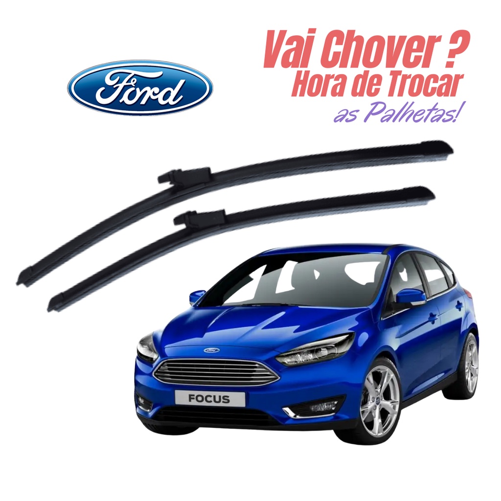 Par Palheta Limpador Parabrisa Dianteiro Ford Focus 2014 2015 2016 2017 PROMOÇÃO SHOPEE em Oferta na Shopee