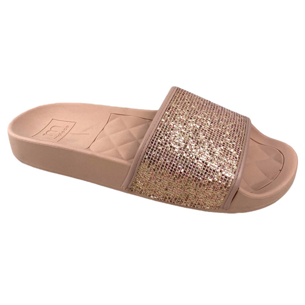 Chinelo Tamanco Moleca Rasteirinha Feminino Glitter Slide