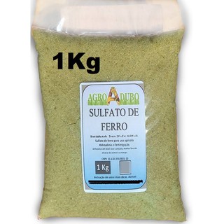 Fertilizante 1kg Sulfato De Ferro 20%(fe) Heptahidratado