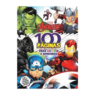100 Páginas para Colorir Marvel - Vingadores