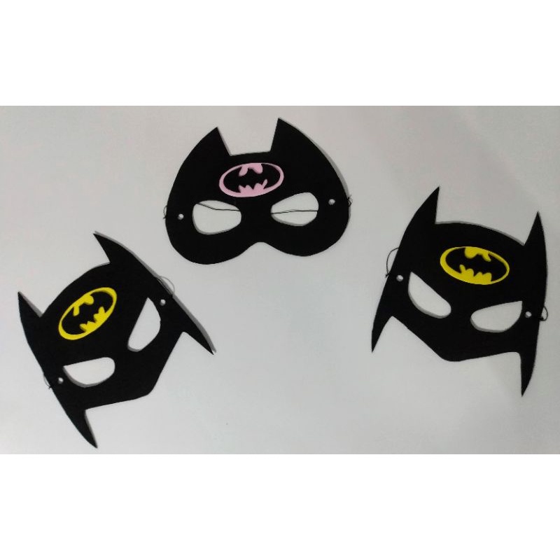 Máscara Batman E Batgirl Em Eva Para Lembrancinhas de Festa | Shopee Brasil