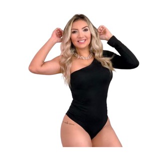 Body Suplex Mula Manca Com Bojo Manga Longa Moda Feminina