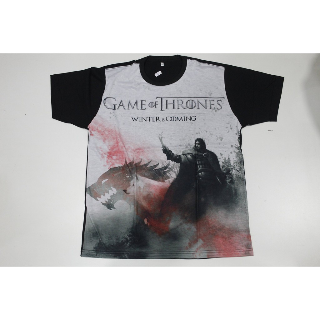 Camiseta Blusa Juvenil Unissex Game of Thrones Stark LUS036