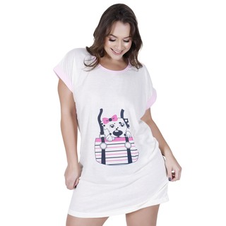 Camisola Manga Japonesa Estilo Camisão Comum Até Plus Size