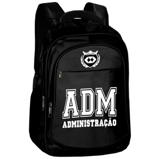 Mochila Bolsa Administraçao Faculdade Profissao logo Pasta