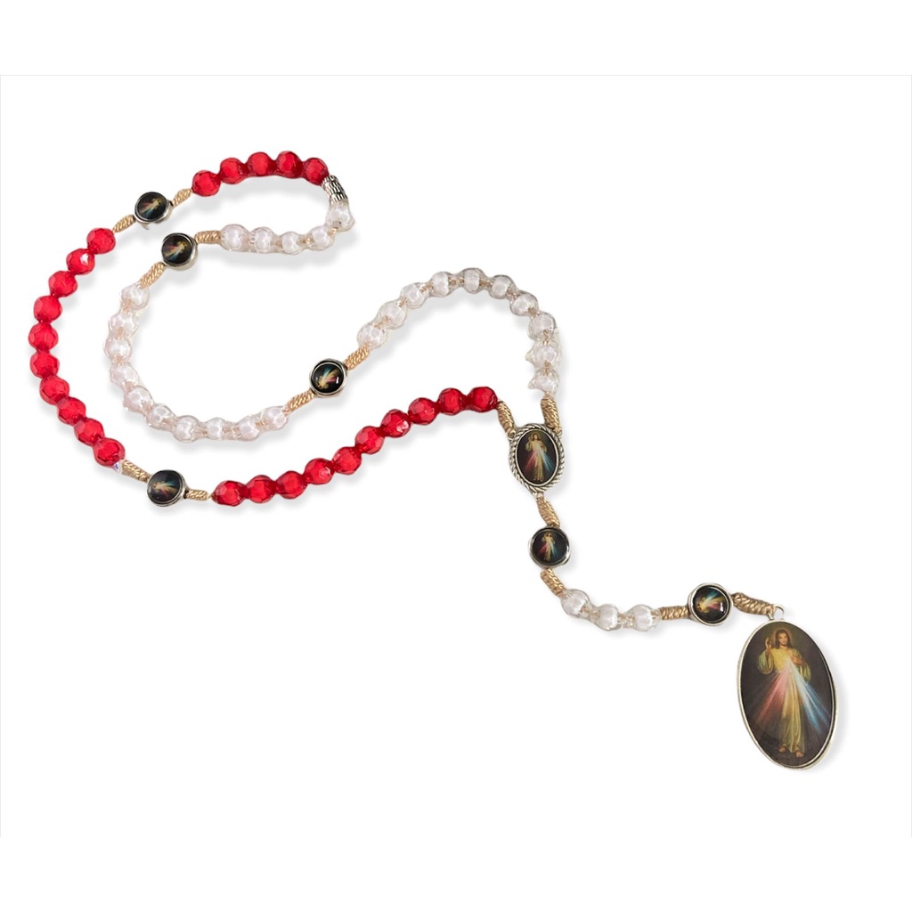 Kit 3x Terço Da Divina Misericórdia Jesus Misericordioso