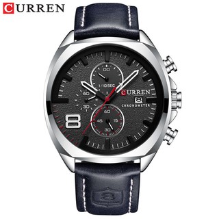 Curren 8324 Relógio De Pulso De Quartzo Masculino À Prova D 