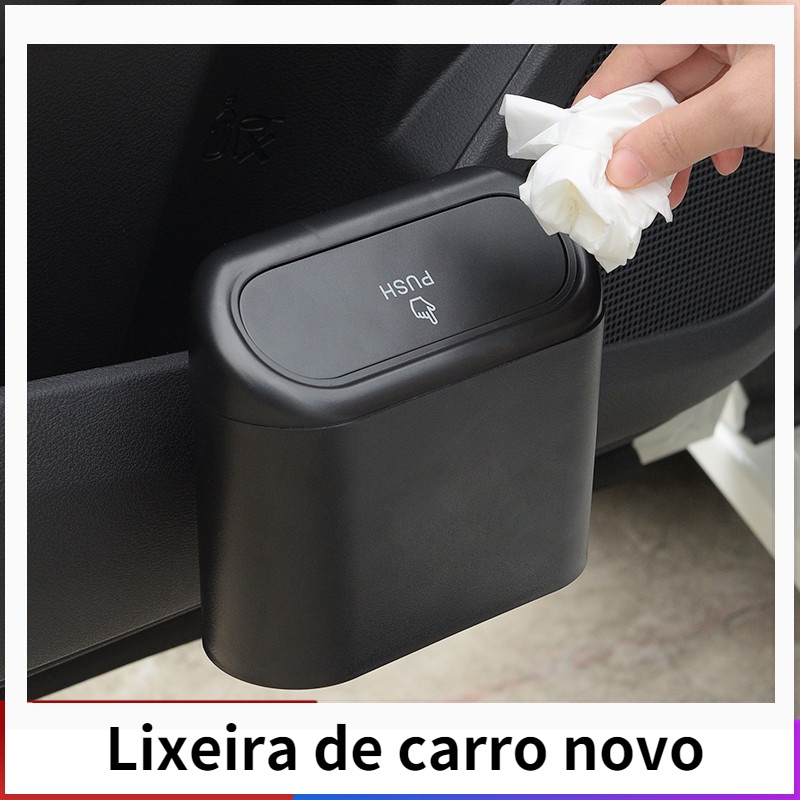 Lata De Lixo Assento De Carro De Volta Bin Porta Pendurado Caixa De