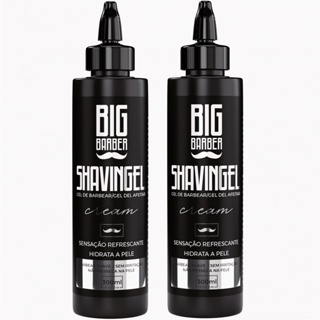 Shaving Gel Barbear Bisnaga Big Barber Cream 300ml Caixa Com 2 Unidades em Oferta na Shopee