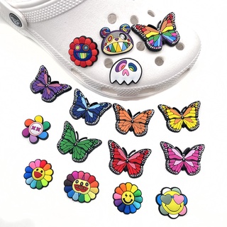 Drew Shoe Charms Sun flower PVC crocs Charmes Acessórios Jibbitz Tamancos Crianças Presentes