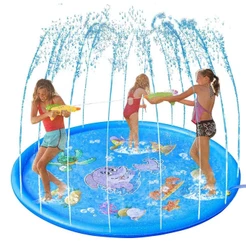 Piscina Inflável Chafariz Infantil Splash Sprinkler Esteira 170cm