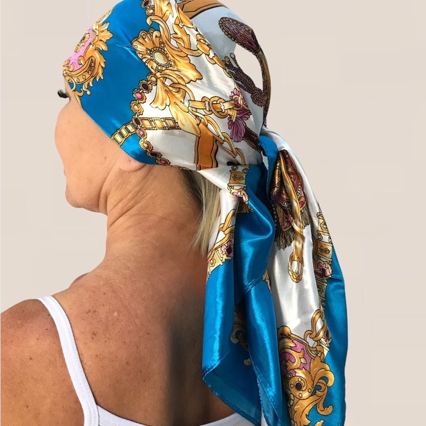 Lenço Bandana Cabeça De Cetim Barato Primavera Tendência Das Blogueiras ...