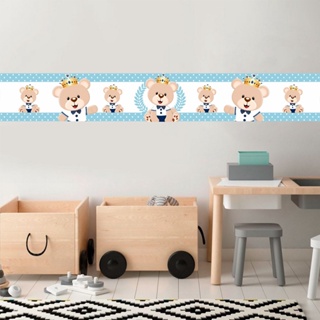 Faixa Adesiva Decorativa Ursinho Principe - Papel de Parede Quarto infantil em Oferta na Shopee