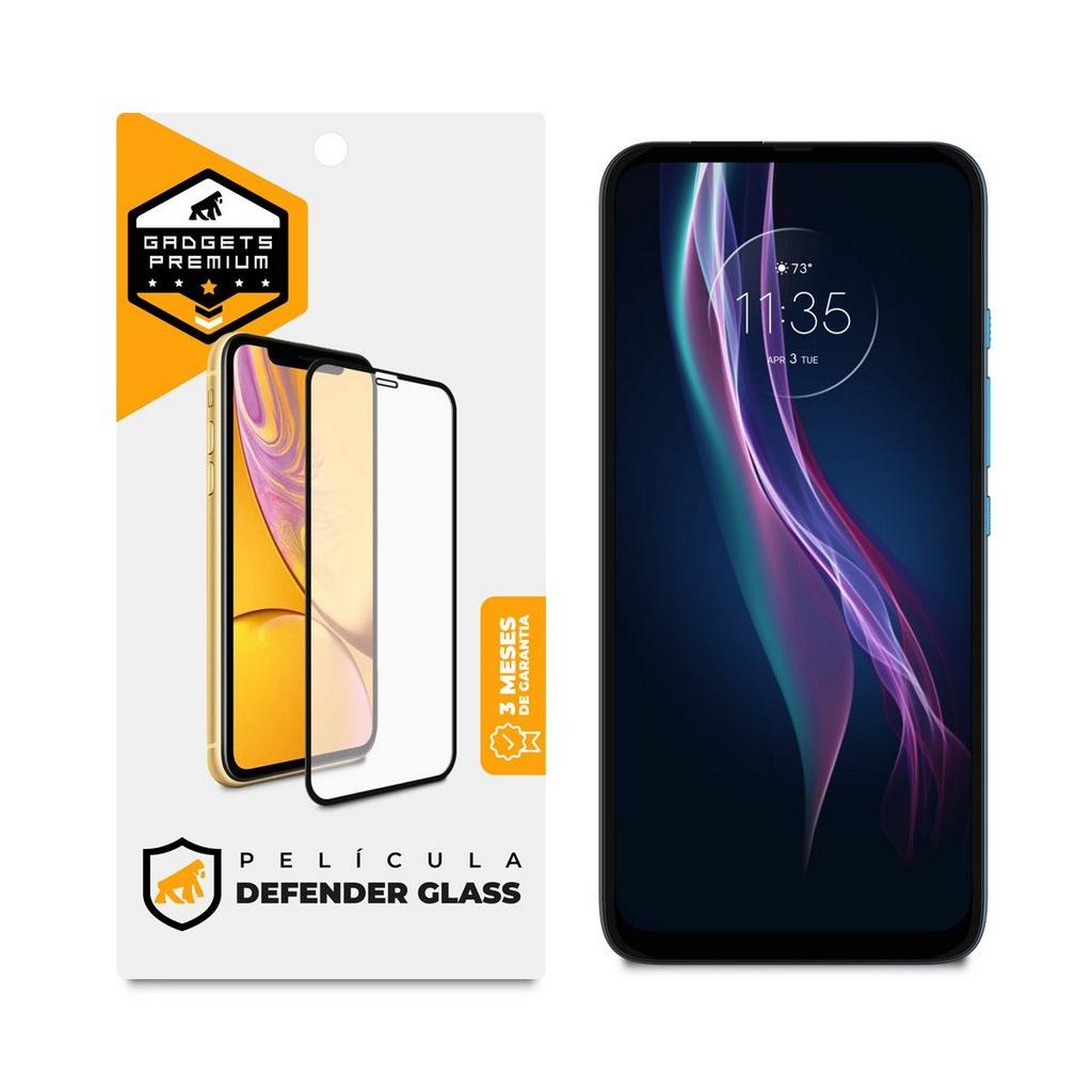 Película Defender Glass para Motorola Moto One Fusion - Preta - Gshield em Oferta na Shopee