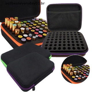 Bolsa De Armazenamento Para Aromaterapia Com 63 Frascos De Óleos Essenciais 1-3ml / Bolsa De Mão Para Aromaterapia