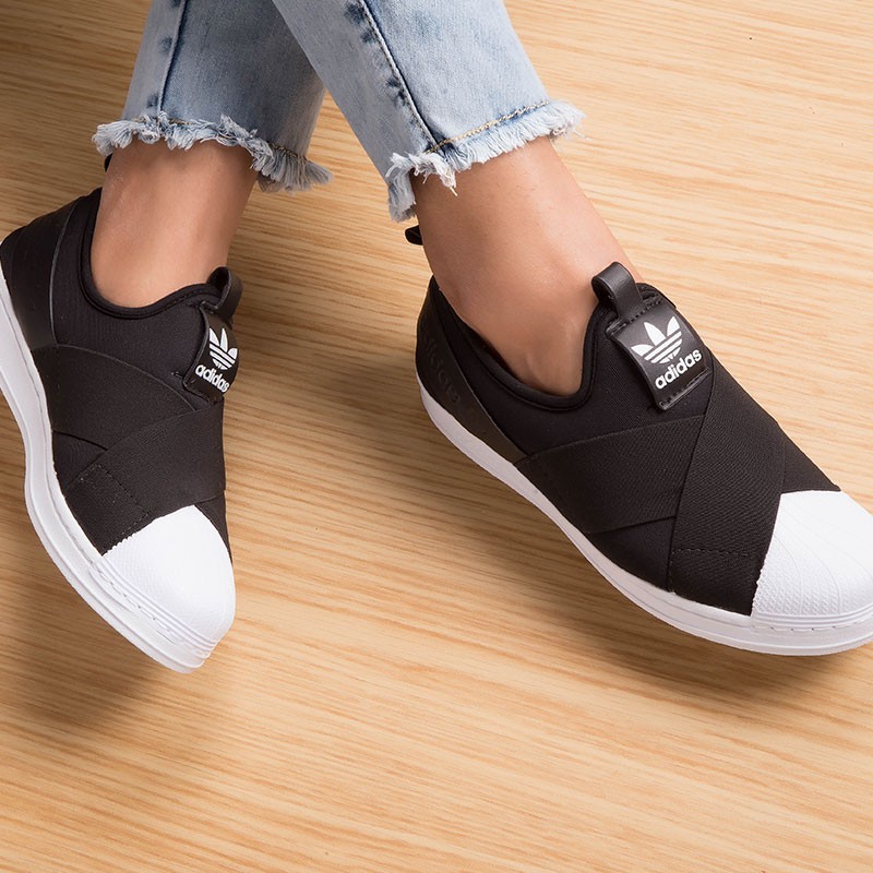tenis adidas slip on preto promoção