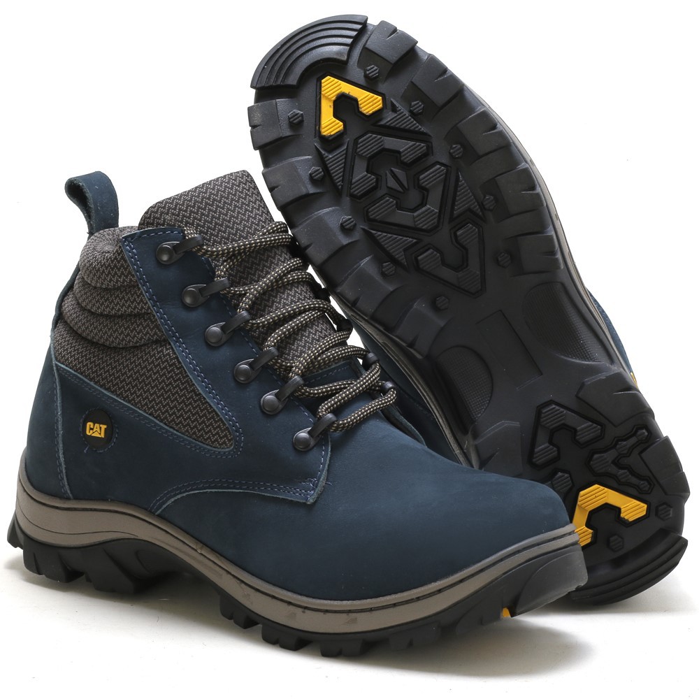 Bota Caterpillar Adventure Heavy Duty em Couro Legítimo Oferta Rêlampago + Palmilha em gel P.U