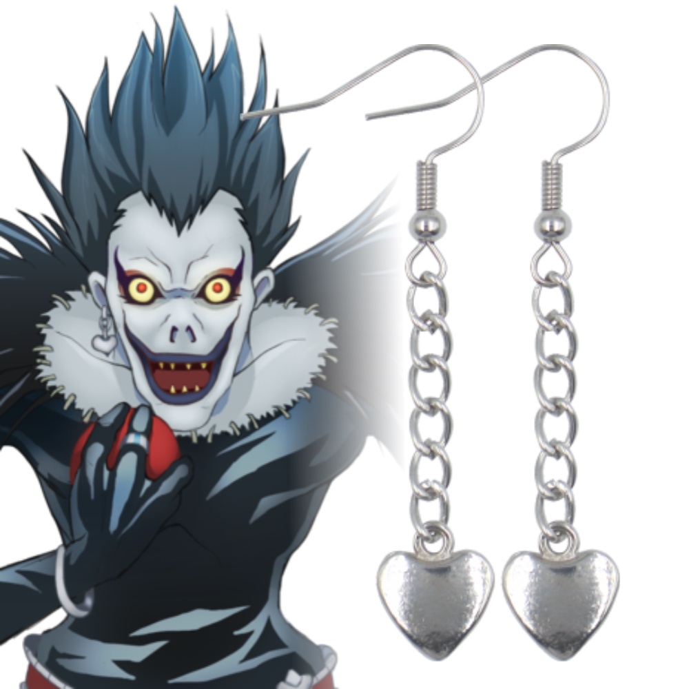 Brinco Ryuk Death Note Light Yagami Com corrente Cosplay