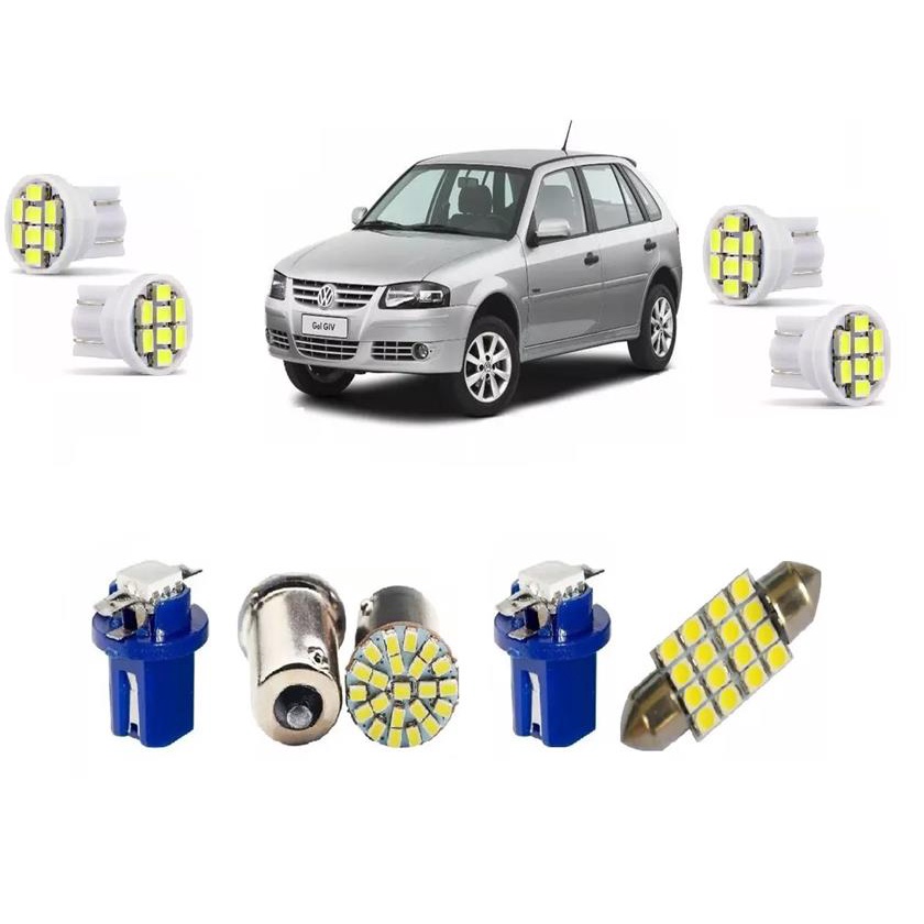 Lampadas Led Gol G4 05/14 T5 + Painel
