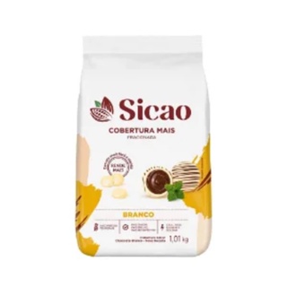 Cobertura Chocolate Sicao Branco Gotas 1,01 Kg em Oferta na Shopee