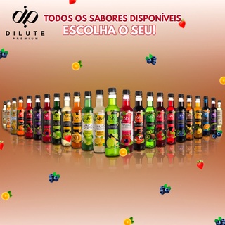 Xarope Dilute Premium 500ml todos os sabores xarope para gin e drinks