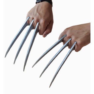 Garras Wolverine Adulto Rígida Abs Cromado brinde Grátis Cosplay Xmen