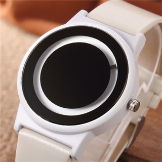 Nova Moda Criativa Relógio Minimalista Dos Homens Do Esporte Pulseira De Couro De Pulso Relogio Masculino Erkek