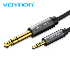 Vention 3.5 to 6.35 Cable 3.5mm 1/8" Male TRS to 6.35mm 1/4" Male TRS Stereo Audio Cable Compatible with iPhone Amplifiers Laptop
