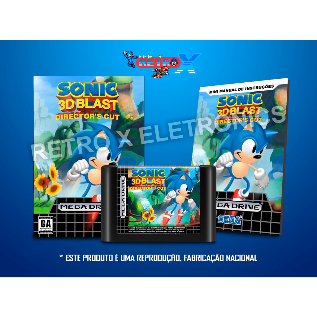 Sonic 3D Blast: Director's Cut - COMPLETO MEGA DRIVE