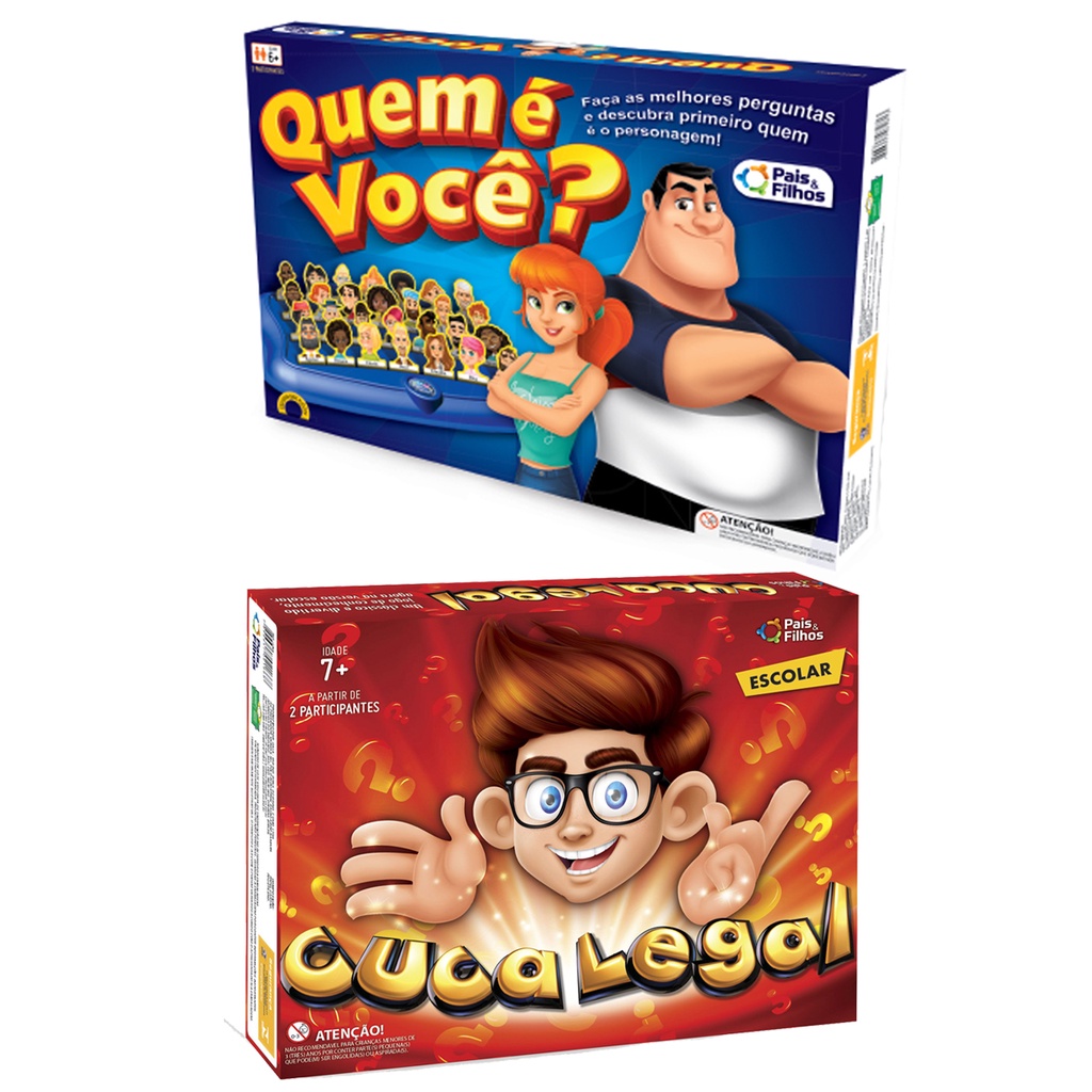 Jogo perguntas Cuca Legal + Quem é Você Top Line - Pais e Filhos