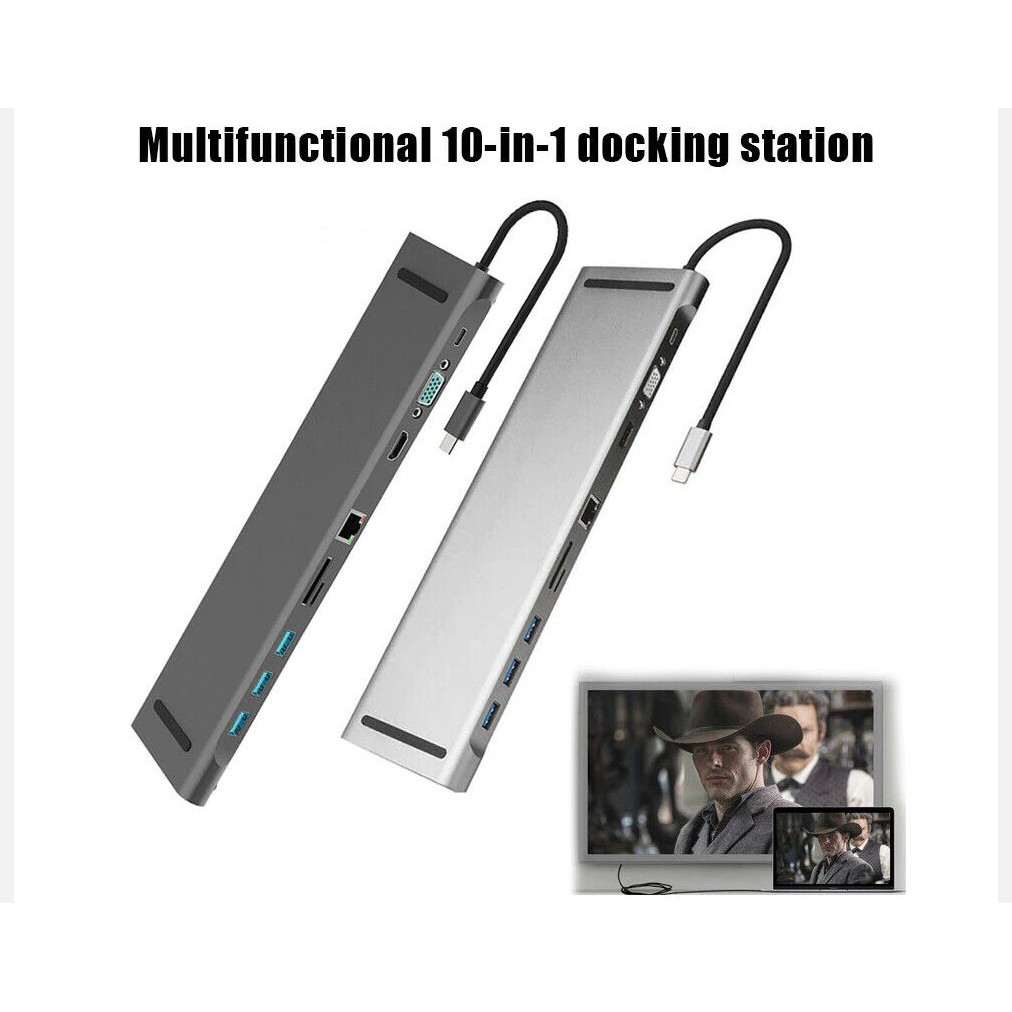 Adaptador Type-c Multi Com Usb + Hdmi 4k + Usb-c iMac Mac / Macbook AIR / Macbook PRO