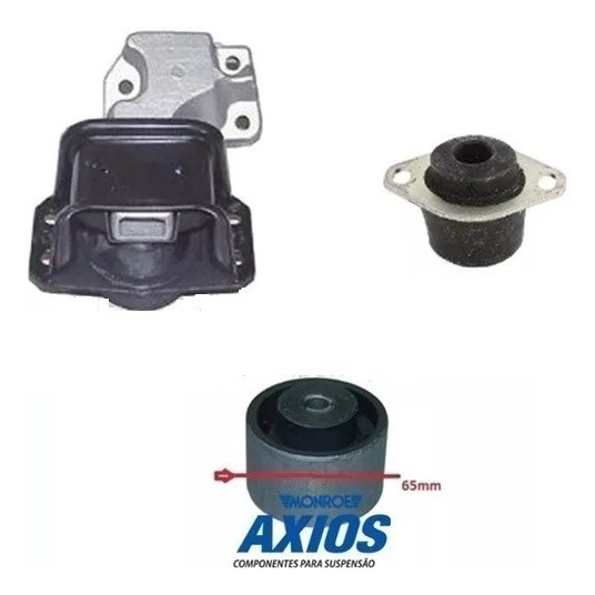 Kit 03 Calço Coxim Motor Câmbio Peugeot 307 1.6 - 1ª Linha