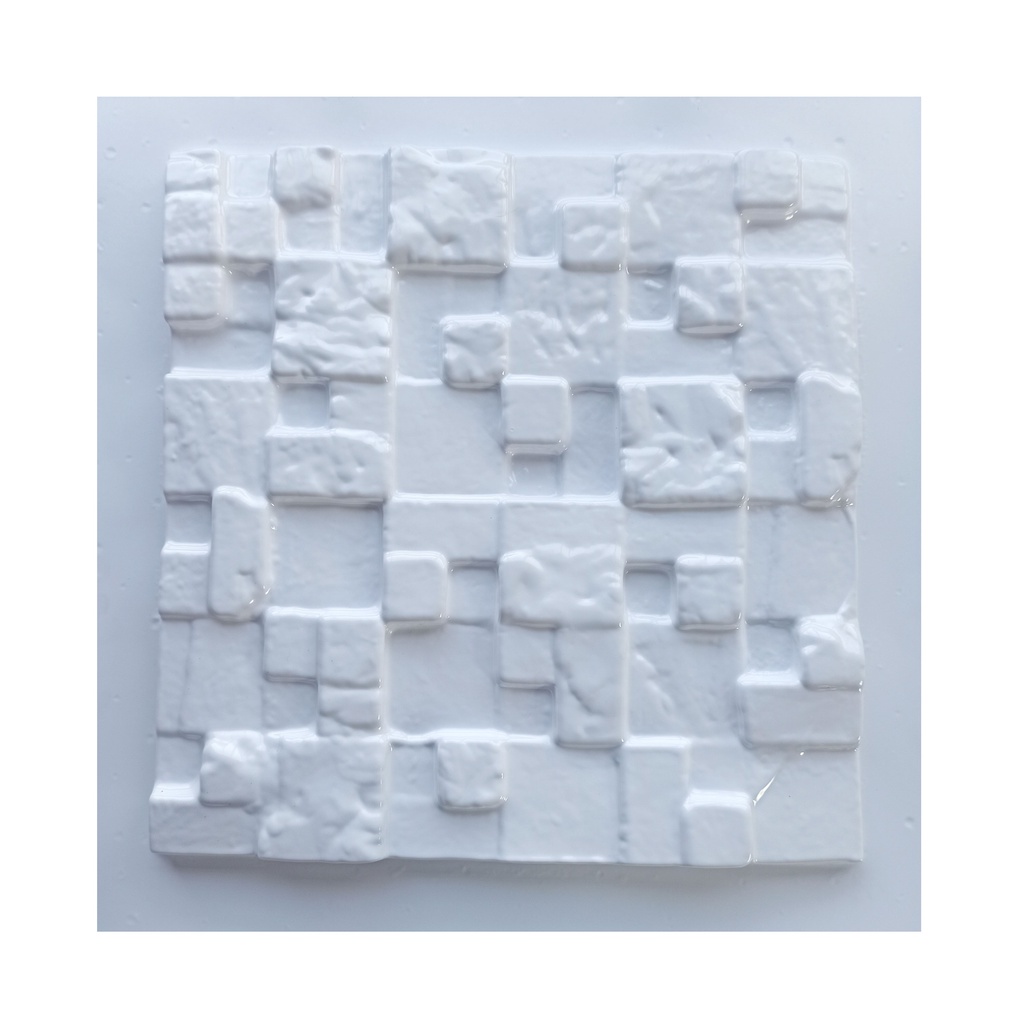 Kit 2 Moldes p/ placas de gesso e cimento 3d São Tomé 34x34
