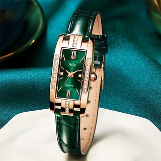 Relógio De Pulso Feminino Vintage De Quartzo Com Pulseira De Couro