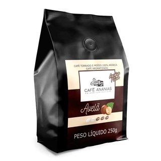 Café Ananias 100% arábica em pó para coador aroma avelã com 250 gramas