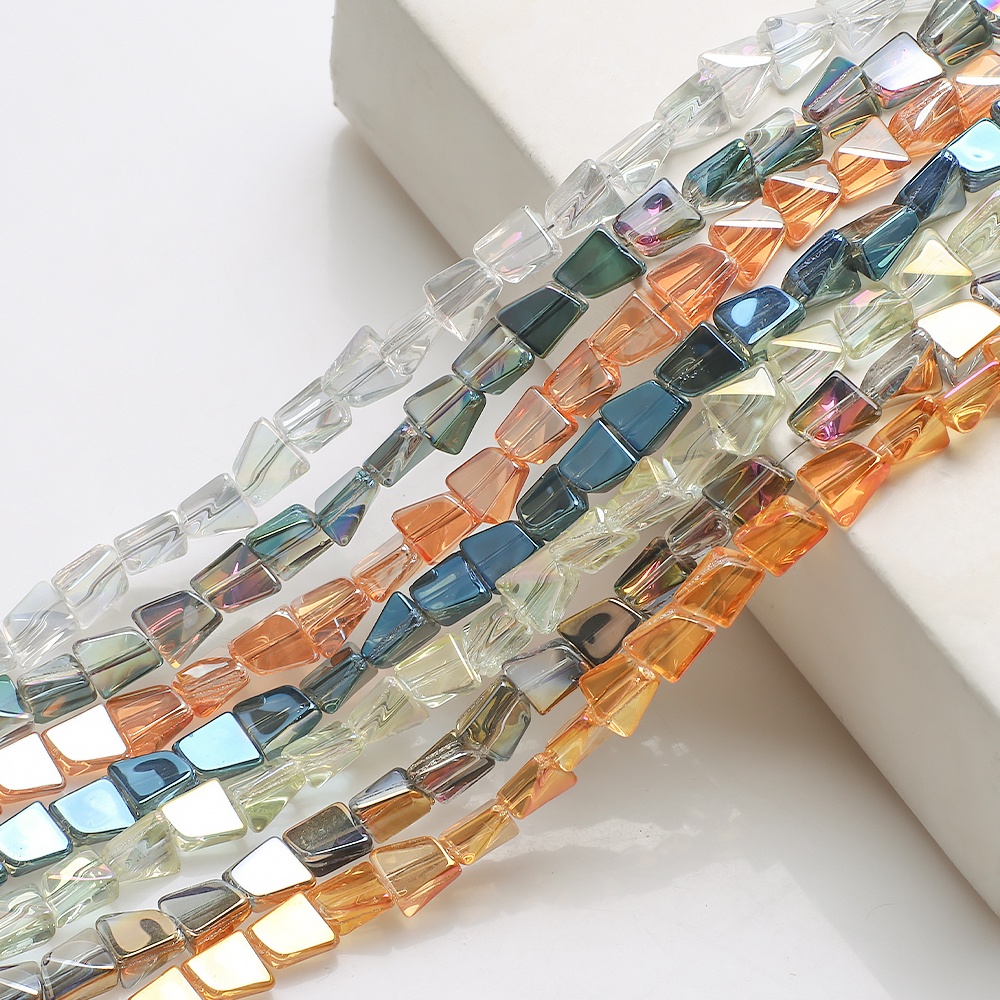 ZhuBI 30Pcs 8mm Chapeada Áustria Cristal Miçangas De Vidro Forma Irregular Brilhante Para Fazer Brinco Colar De Bijuteria Acessórios