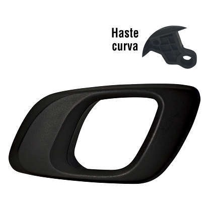 Maçaneta Interna da Porta Dianteira Traseira Preto Direita Esquerda Haste Curvo Renault Kwid 2018 2019 2020 2021 2022 2023