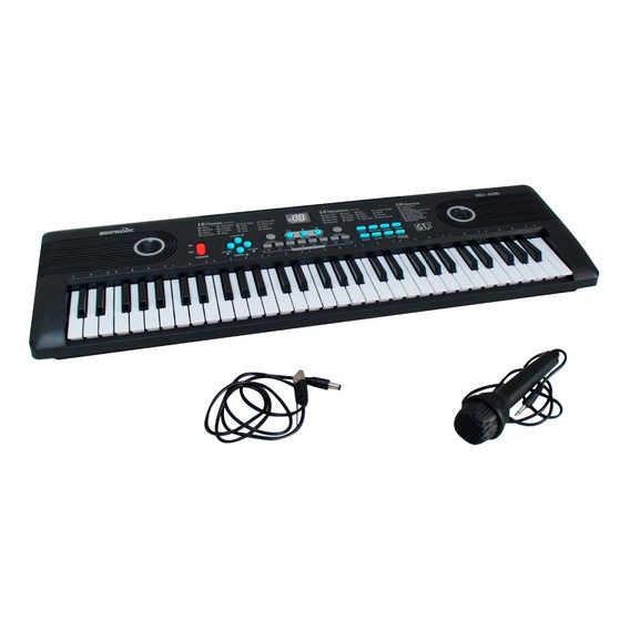 Teclado Infantil Com 61 Teclas Iniciante Microfone Bandstand Piano Usb em Oferta na Shopee