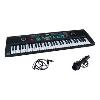 Teclado Infantil Com 61 Teclas Iniciante Microfone Bandstand Piano Usb