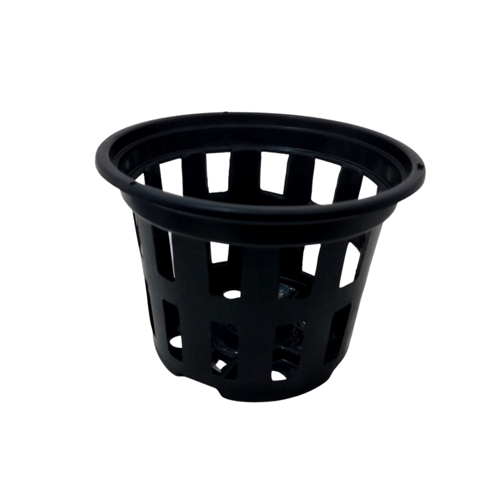 Vaso Vazado Preto Plástico Redondo Para Vandas - Vasinho / Cestinha Para Orquídeas - 1 Unidade em Oferta na Shopee