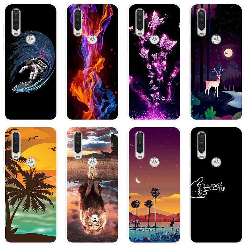 Capa Celular De Celular Flexível De Silicone / Tpu Para Motorola Moto One Action capinha Telefone Para MotoOneAction cenário